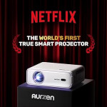 EAZZE D1 Smart Projector with WiFi and Bluetooth, Netflix-Officially-Licensed